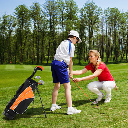 Kids Complete Golf Clubs Set for Boys and Girls Aged 8-10/11-13 Years-Yellow
