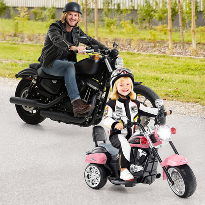 Kids Electric Motorcycle Motorbike 6V Battery Horn Headlight-Pink