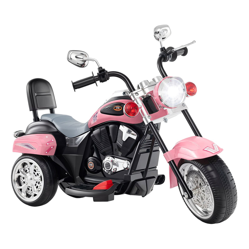 Kids Electric Motorcycle Motorbike 6V Battery Horn Headlight-Pink
