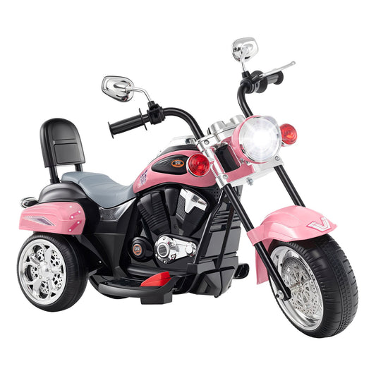 Kids Electric Motorcycle Motorbike 6V Battery Horn Headlight-Pink