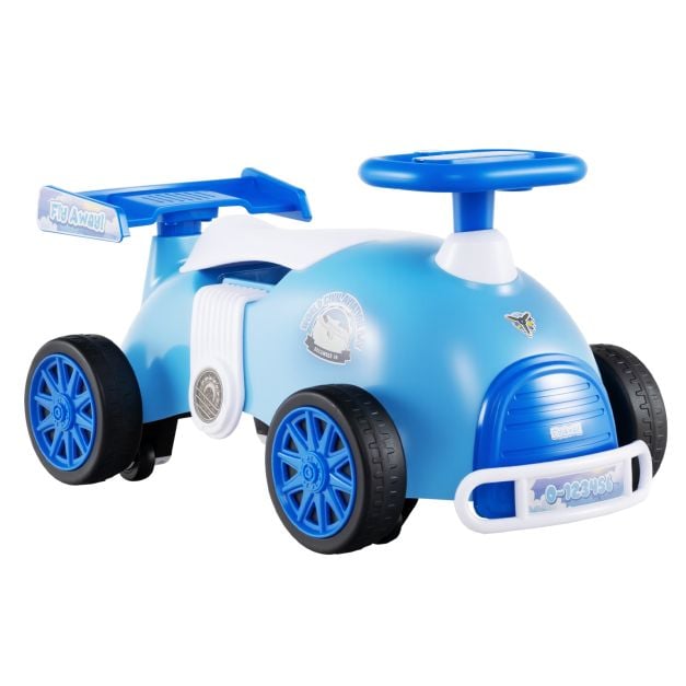 Kids Ride On Car Sliding Toy with Music and Cool Rear Wings-Blue