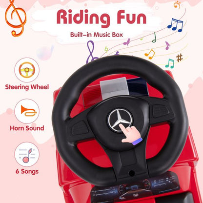 Kids Ride On Fire Truck Licensed Mercedes-Benz with Music-Red