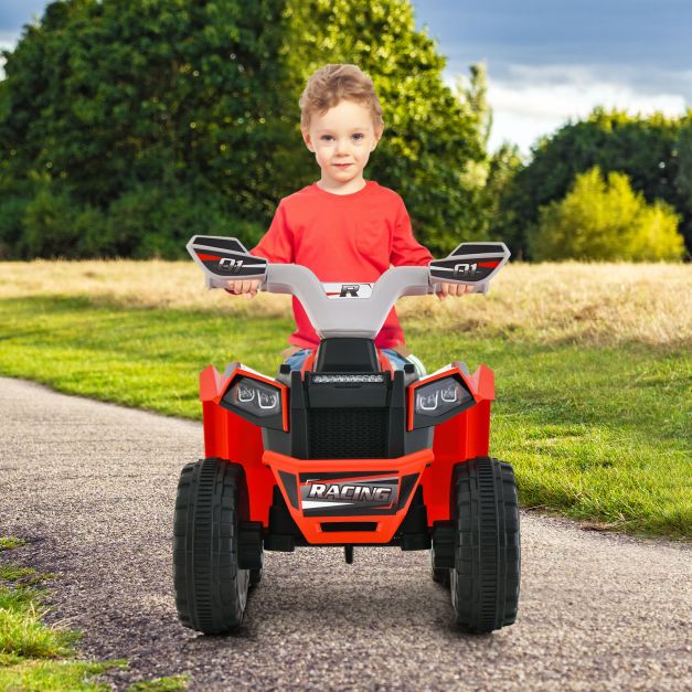 Kids Ride on ATV with Direction Control Large Seat-Red