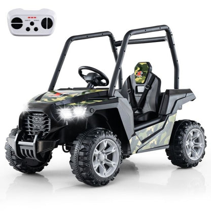 24V Kids Ride-on Car with 3 Adjustable Speeds-Camouflage