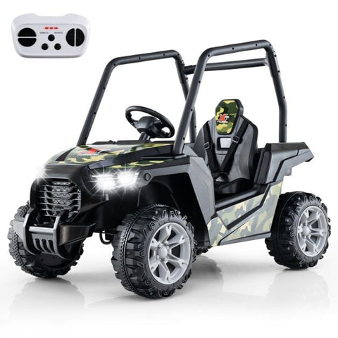 24V Kids Ride-on Car with 3 Adjustable Speeds-Camouflage