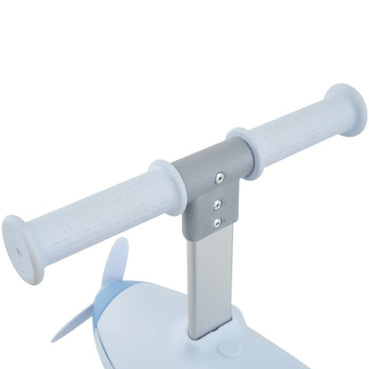 2-in-1 Kids Ride-On Push Car with Lighted Wheels for 18-60 Months Old-Blue