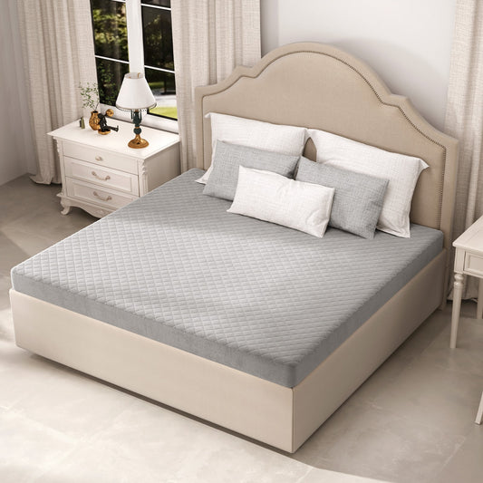 Twin/Queen/King Size Luxury Super Soft Velvet Mattress Protector-King Size
