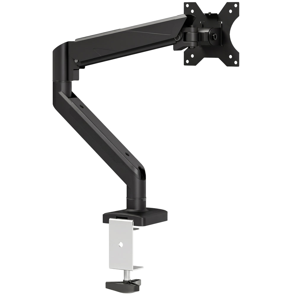 HOMCOM Monitor Stand up to 32" Height Adjustable Monitor Riser with Tilt & Swivel