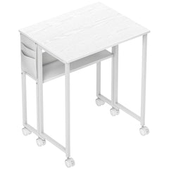 HOMCOM 63 cm Drop Leaf Writing Work Desk - White