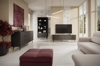 Modern living room with furniture and decor