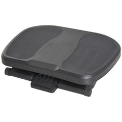 HOMCOM 0-30 Three-Height Under-Desk Support Footrest - Black