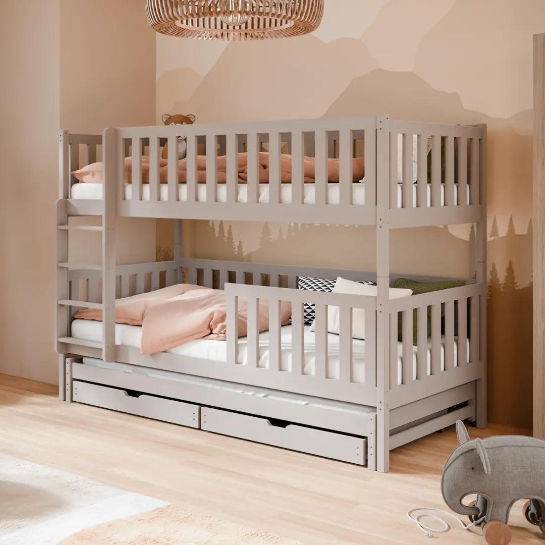 Lea Bunk Bed with Trundle and Storage