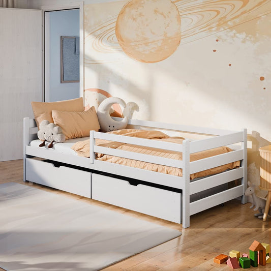 Wooden Bed Leon With Storage [EU Single]