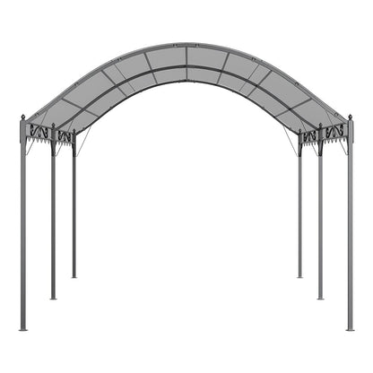 مظلة خارجية معدنية مقوسة بطول 400 سم مع مظلة