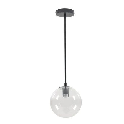 1-Light Pendant Light with Glass Lampshade