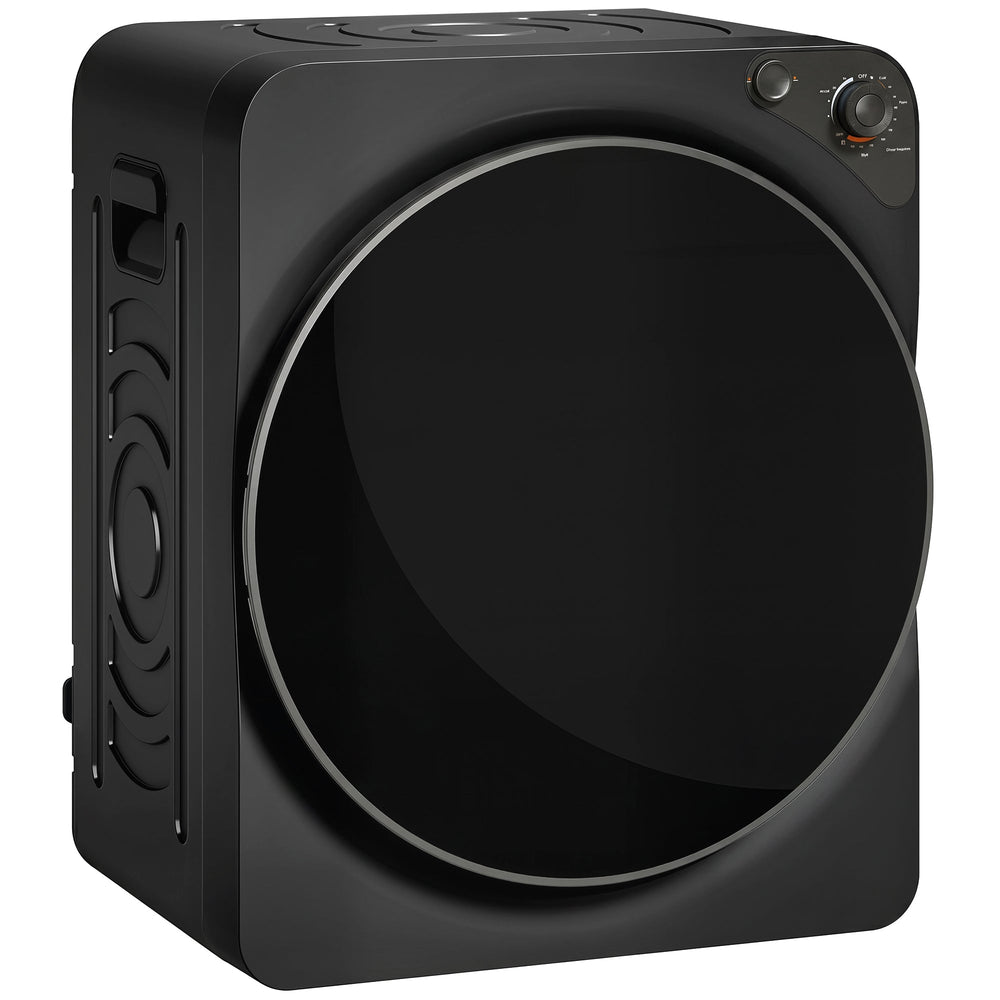 HOMCOM 5kg Vented Tumble Dryer, 1000W Compact Tumble Dryer with 5 Drying Modes, Stainless Steel Tub, Black