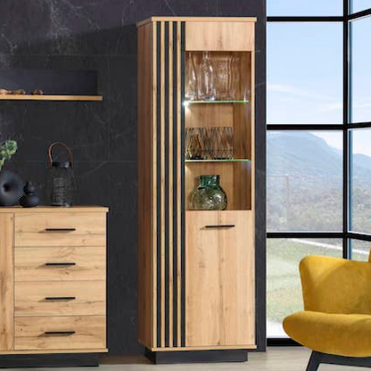 Lamelo LA2 Tall Display Cabinet 60cm