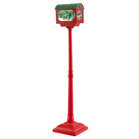 Christmas Sound-activated 150 cm Street Light with Colourful Lights-Red