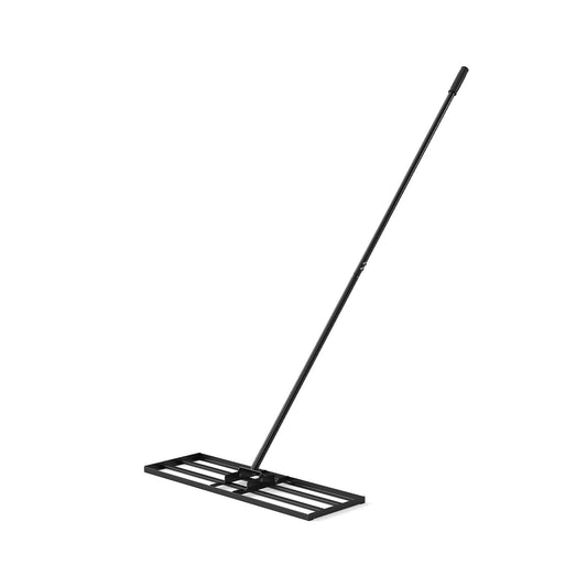 Lawn Leveling Rake Heavy Duty Lawn Level Tool for Soil Farm-Black