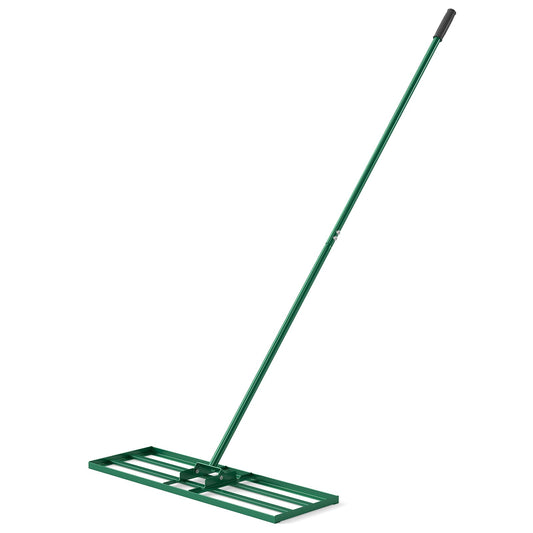 Lawn Leveling Rake Heavy Duty Lawn Level Tool for Soil Farm-Green