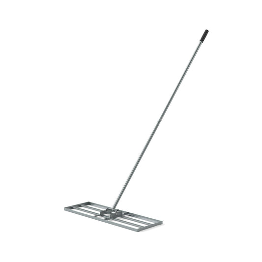 Lawn Leveling Rake Heavy Duty Lawn Level Tool for Soil Farm-Silver