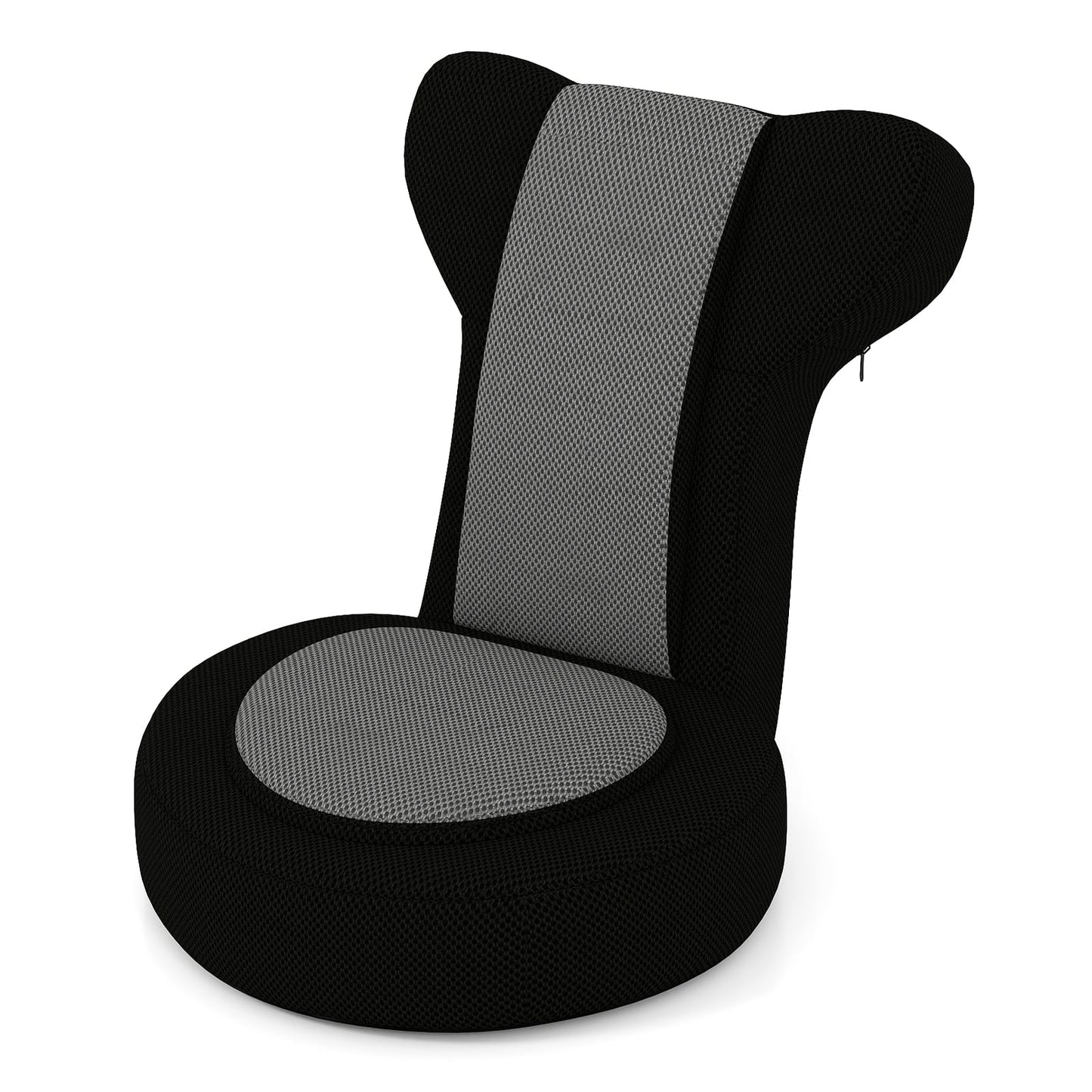 Lazy Sofa Chair with Adjustable Headrest and Backrest-Grey