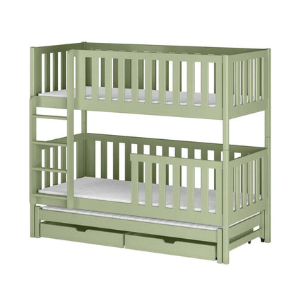 Lea Bunk Bed with Trundle and Storage