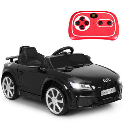 Licensed Audi TTRS 12V Battery-Powered Vehicle with 2 Motors MP3 music-Black