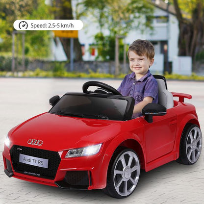 Licensed Audi TTRS 12V Battery-Powered Vehicle with 2 Motors MP3 music-Red