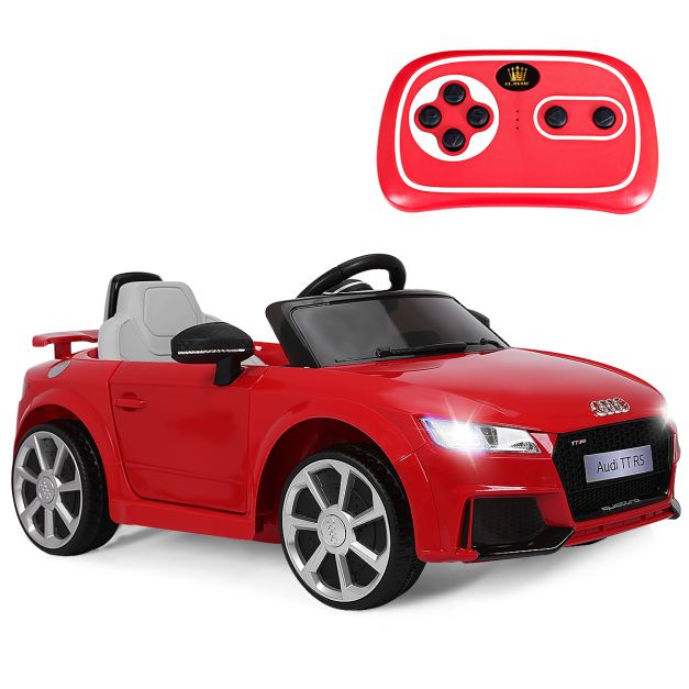 Licensed Audi TTRS 12V Battery-Powered Vehicle with 2 Motors MP3 music-Red