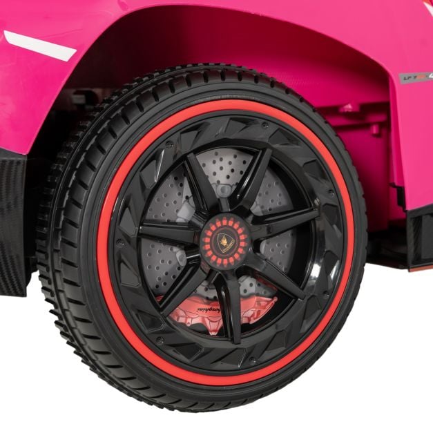 Licensed Lamborghini 4WD Kids Ride-on Sports Car-Pink