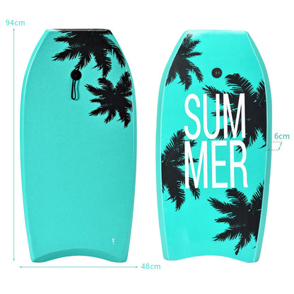 Lightweight Body Board Boogie Board with EPS Core XPE Deck HDPE Bottom-M