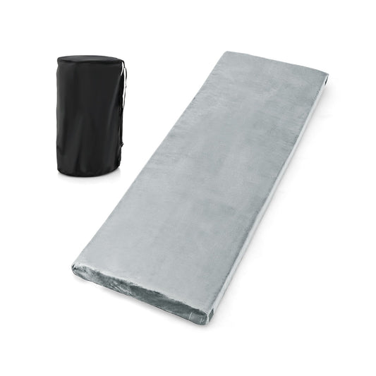 Waterproof Roll up Lightweight Memory Foam Camping Mattress with Carrying Bag-Grey