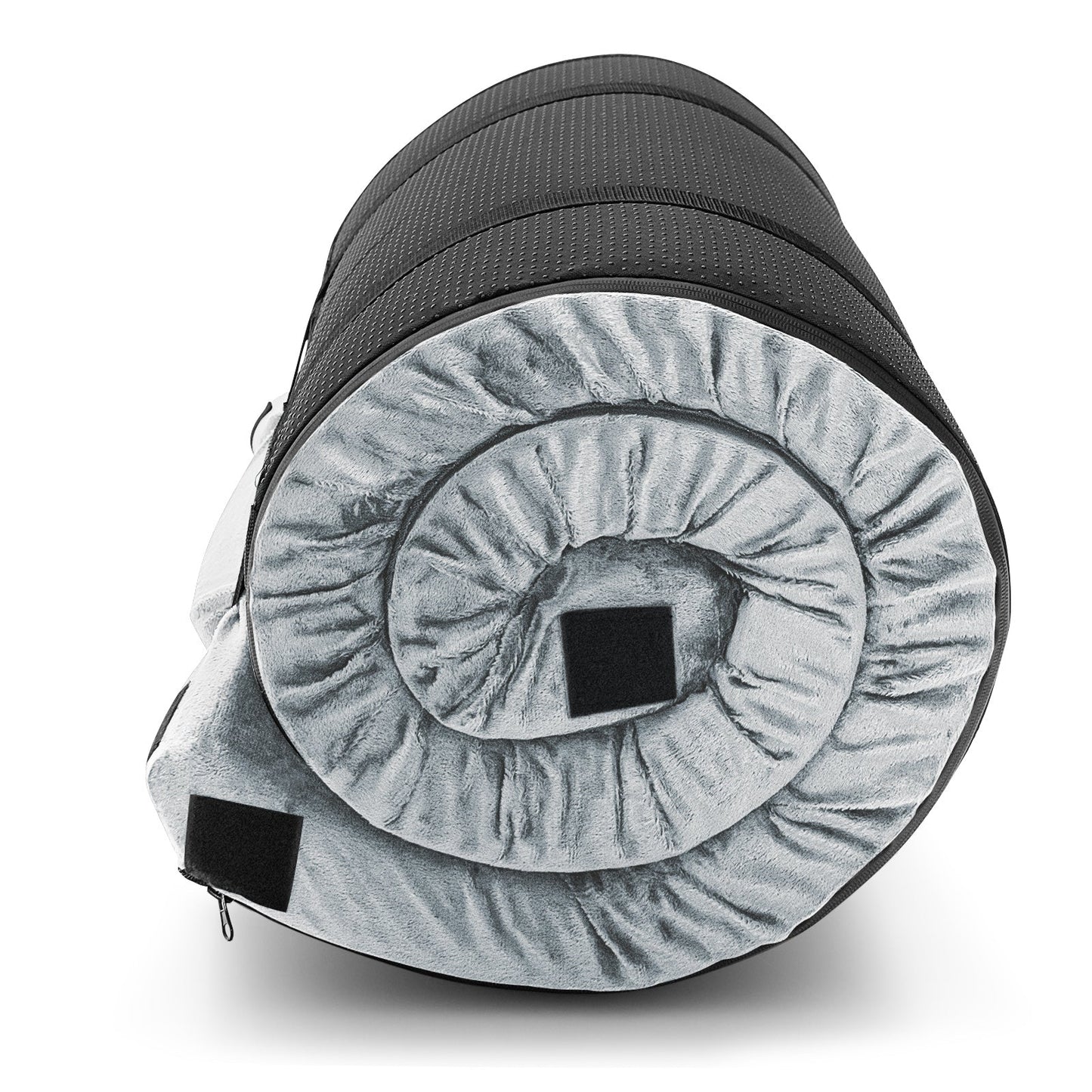 Waterproof Roll up Lightweight Memory Foam Camping Mattress with Carrying Bag-Grey