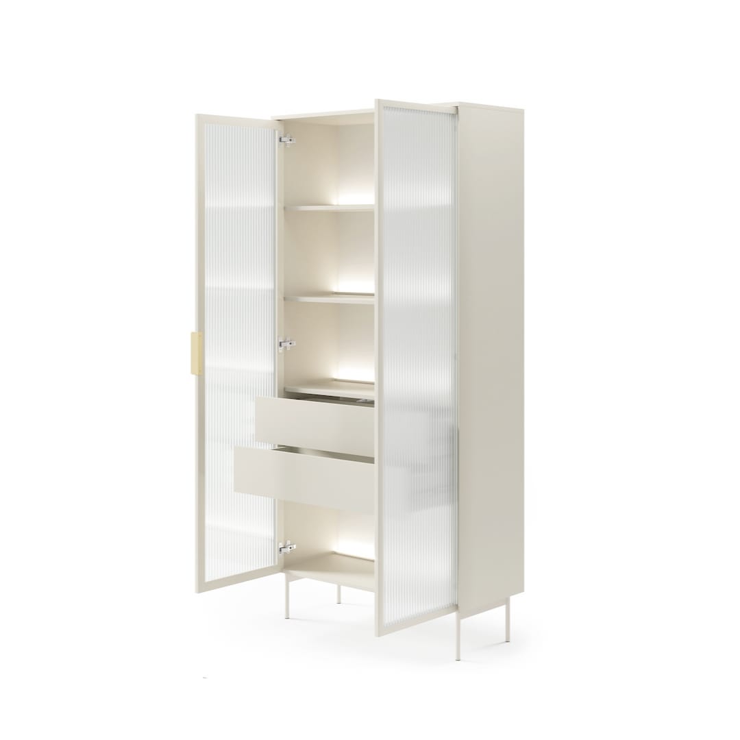 Lumi Tall Display Cabinet 92cm