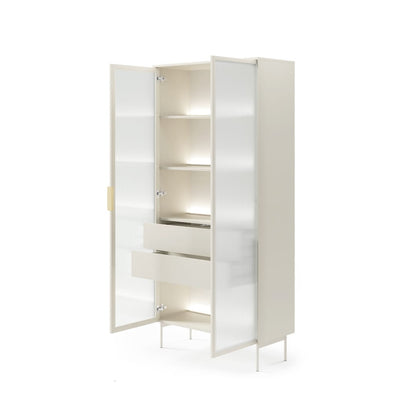 Lumi Tall Display Cabinet 92cm