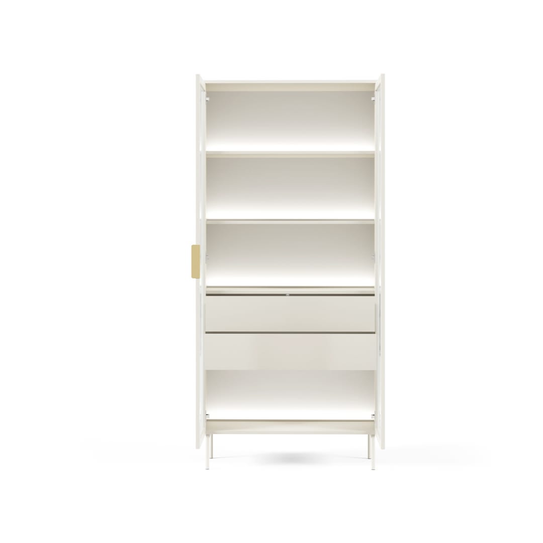 Lumi Tall Display Cabinet 92cm