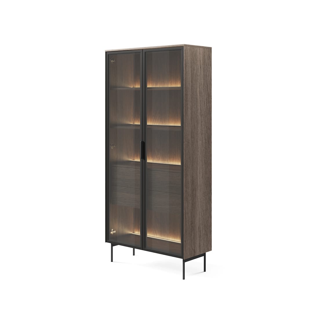 Lumi Tall Display Cabinet 92cm