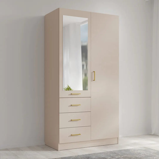 Konso Hinged Door Wardrobe 101cm