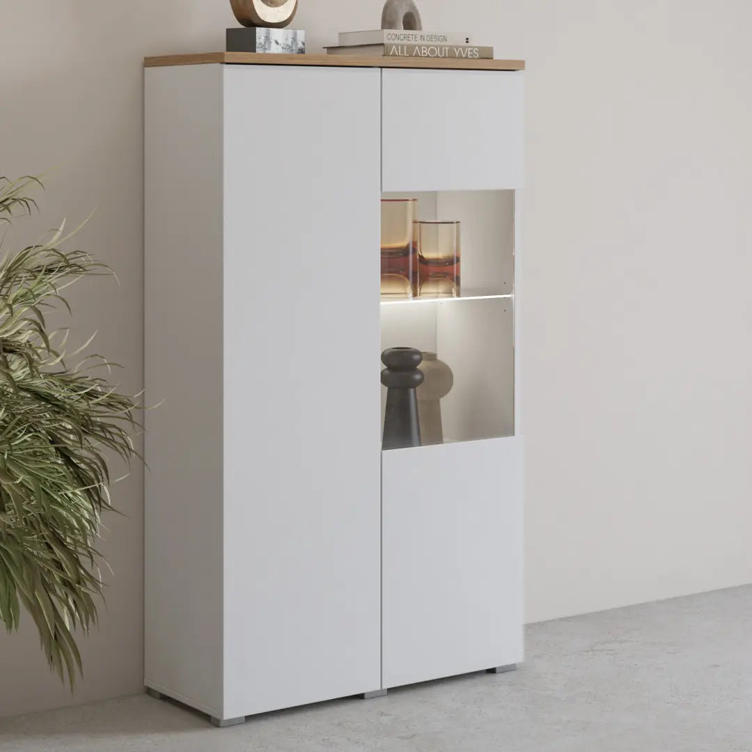 Modo Tall Display Cabinet 80cm