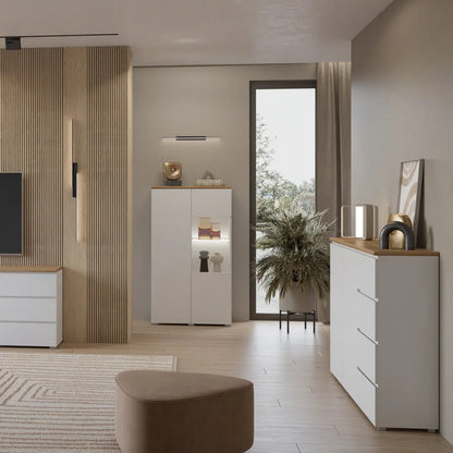 Modo Tall Display Cabinet 80cm