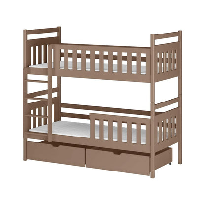 Wooden Bunk Bed Monika with Storage