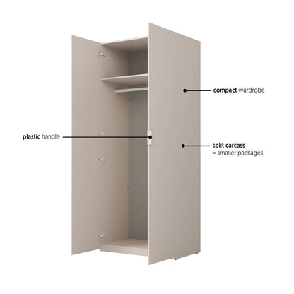 Montana Hinged Door Wardrobe 90cm