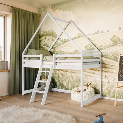 Moon Wooden Loft Bed