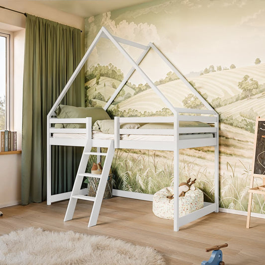 Moon Wooden Loft Bed