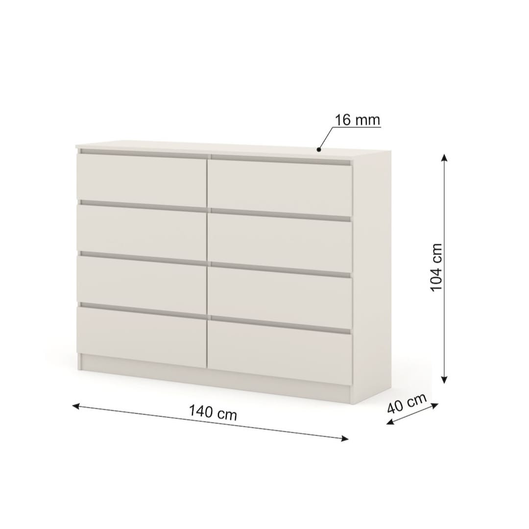 Maja Chest Of Drawers 140cm