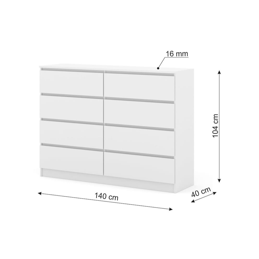 Maja Chest Of Drawers 140cm