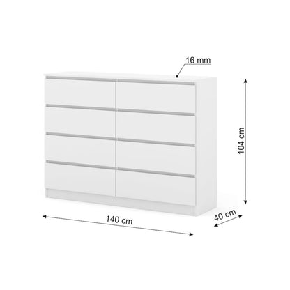Maja Chest Of Drawers 140cm