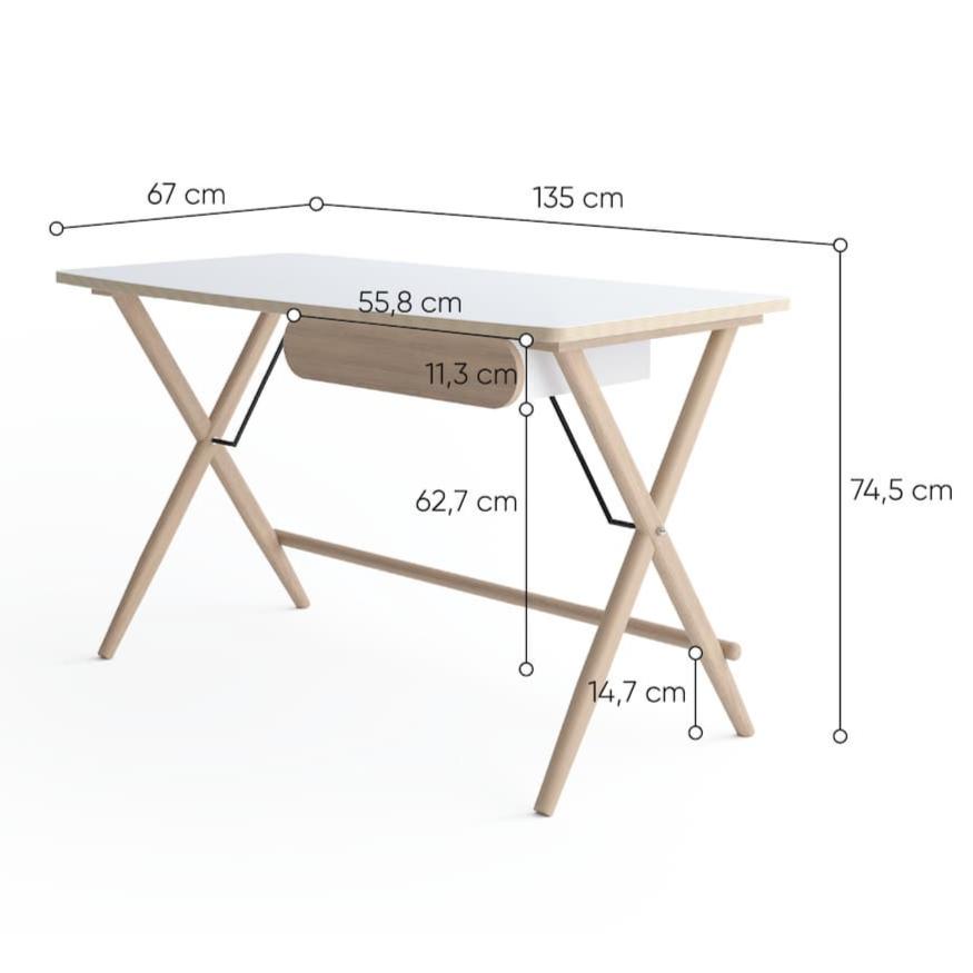 Match MW-01 Desk 135cm