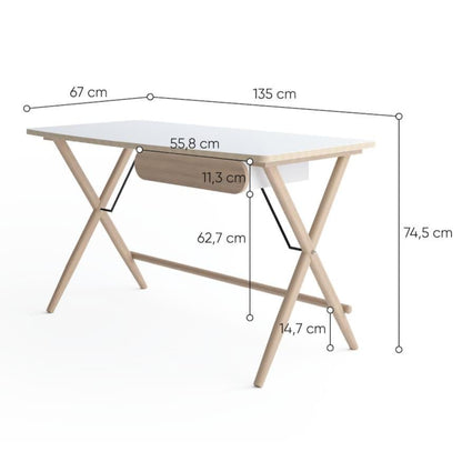 Match MW-01 Desk 135cm